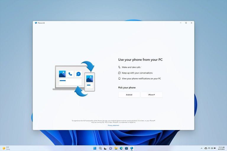 Windows 11 Phone Link Feature Now Available For Ios Users Microsoft Phone Link