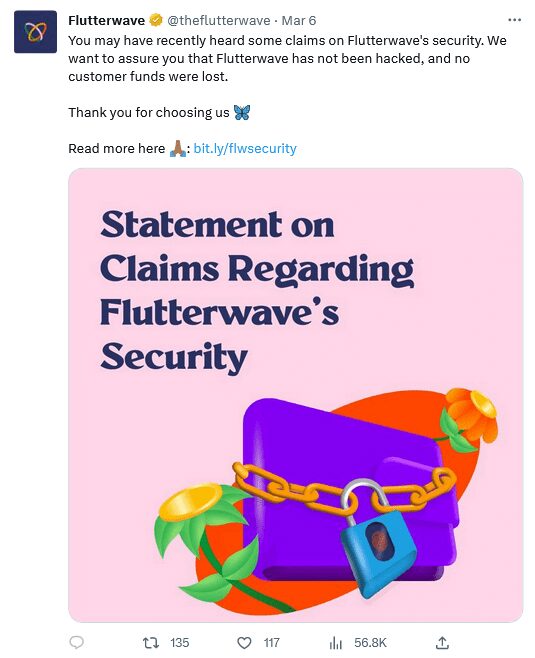 Alleged Security Breach At Flutterwave - What You Need To Know Flutterwave Responds To Alleged Security Breach