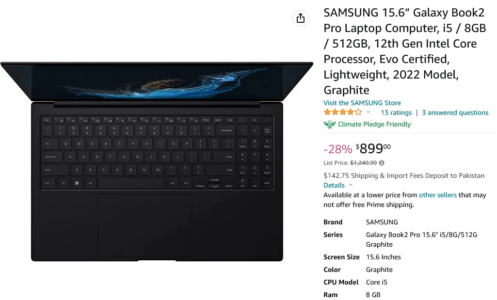 Get Your Hands on the Samsung Galaxy Book2 Pro for Just $899 at Amazon!