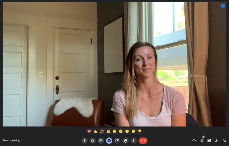 Google Meet Reframe Feature