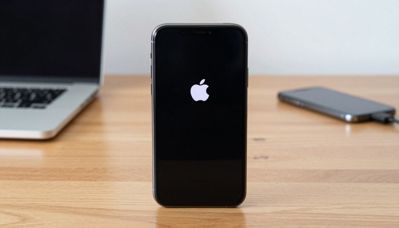 iPhone stuck on Apple logo screen during startup